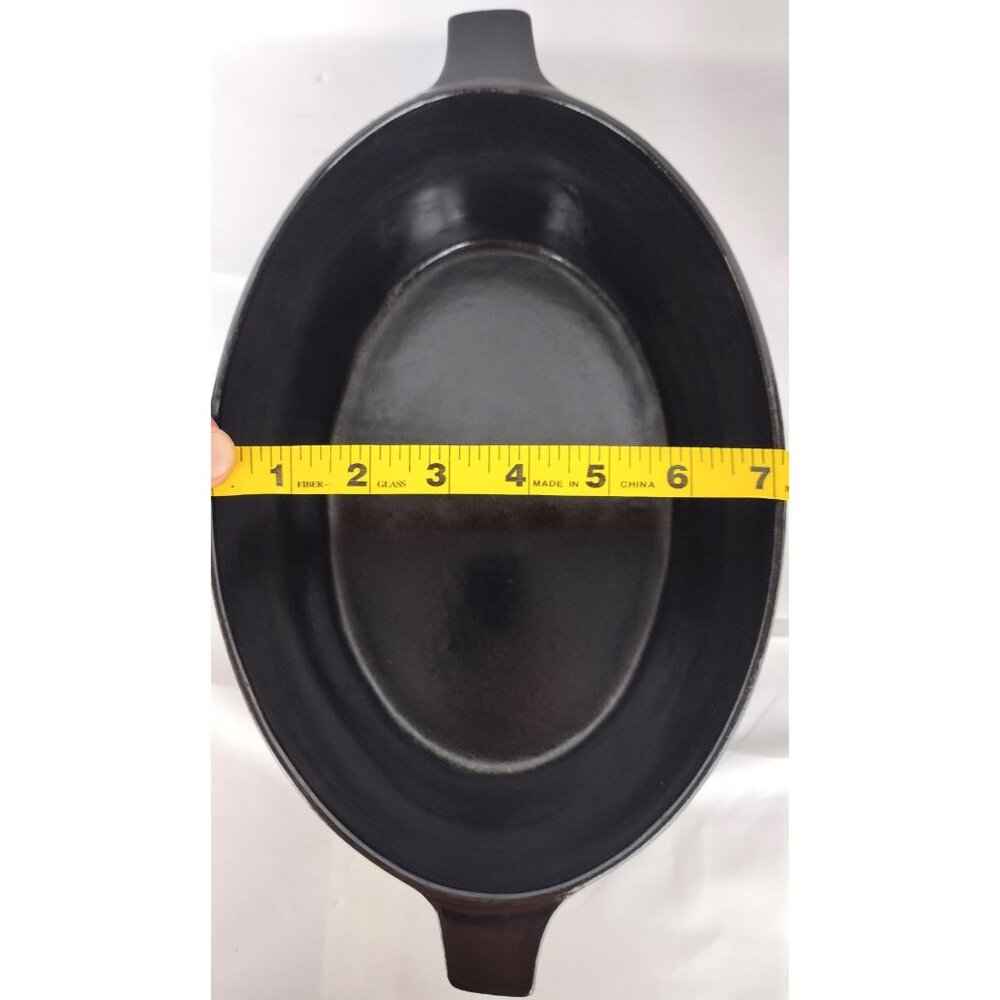 John Wright Vintage LL Bean Ornate Black Enameled Cast Iron Steamer Pine Needles - Picture 12 of 13
